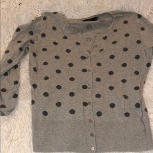The Limited polka dot cardigan!